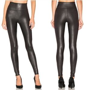 Spanx Black Faux Leather Leggings M